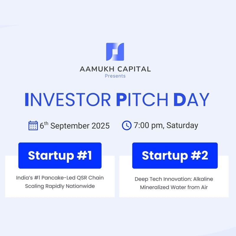 Cover Image for Investor Pitch Day 2025 By Aamukh Capital
