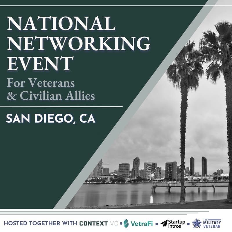 Cover Image for San Diego Military Veteran & Allies Networking