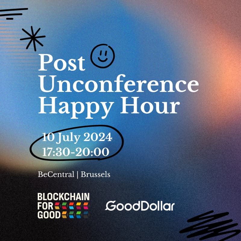 Cover Image for Post-Unconference Happy Hour w/ BFG and GoodDollar! 