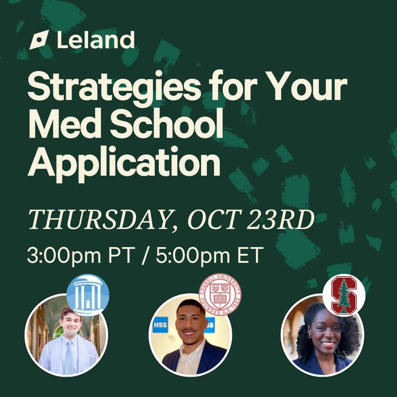 Cover Image for Strategies for Your Med School Application