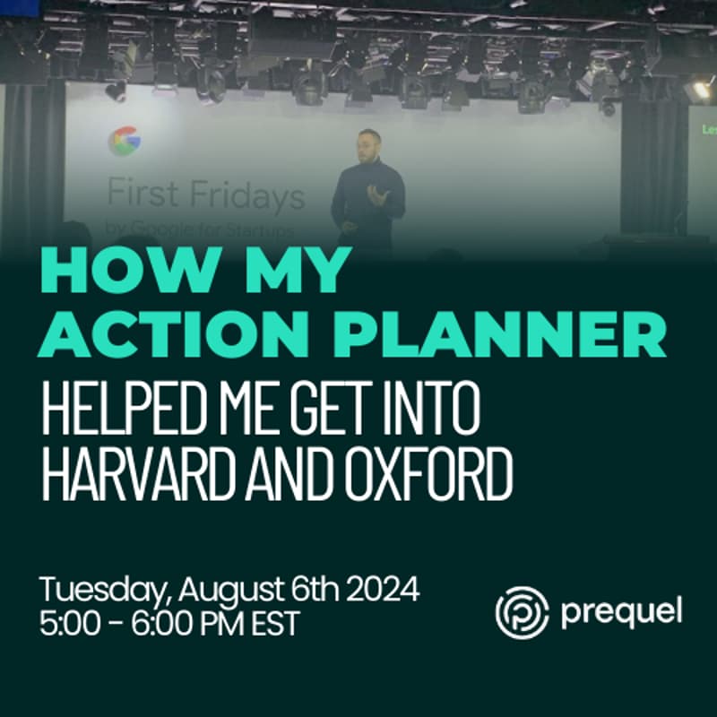 Cover Image for How my Action Planner helped me get into Harvard and Oxford