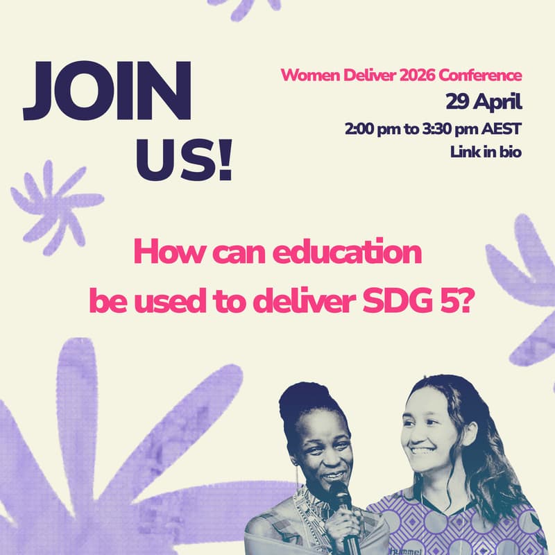 Cover Image for How can education be used to deliver SDG 5? Room 109