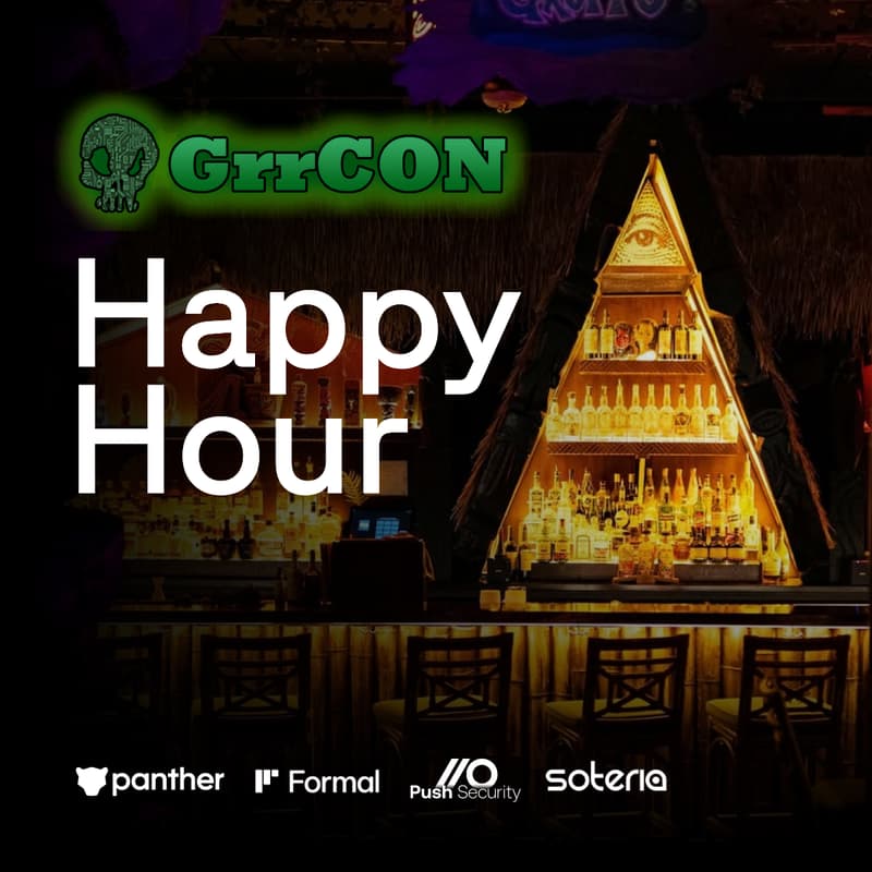 Cover Image for GrrCON Happy Hour w/ Panther + Push Security + Soteria + Formal