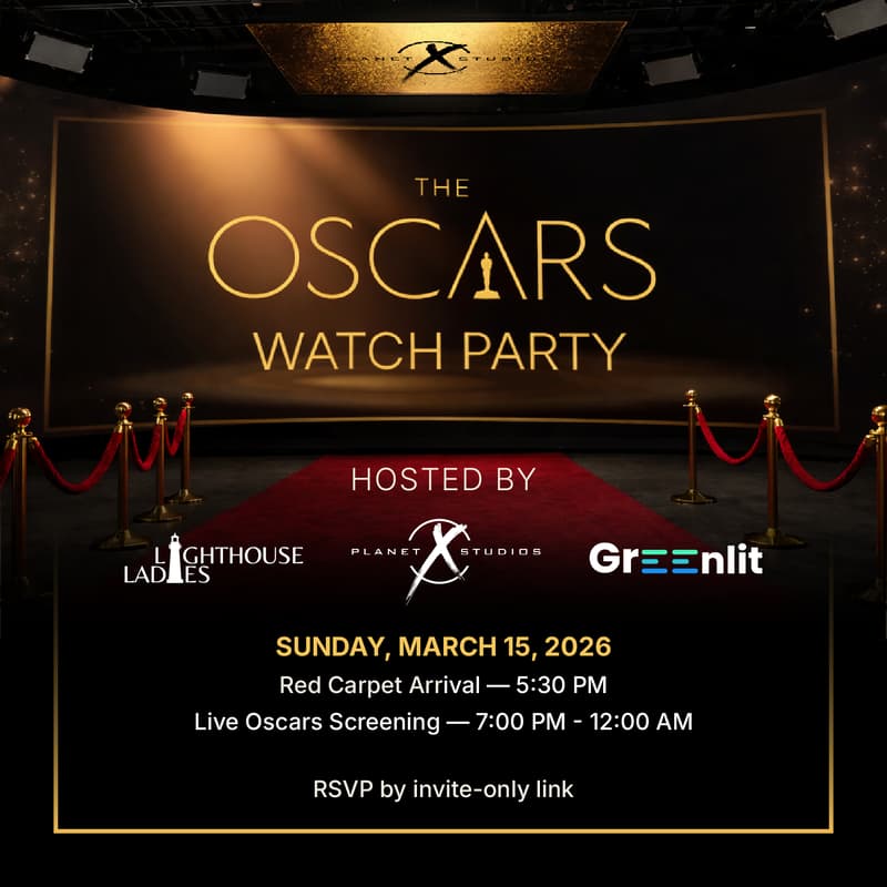 Cover Image for The Oscars Watch Party NYC Hosted by Lighthouse Ladies | Planet X | Greenlit