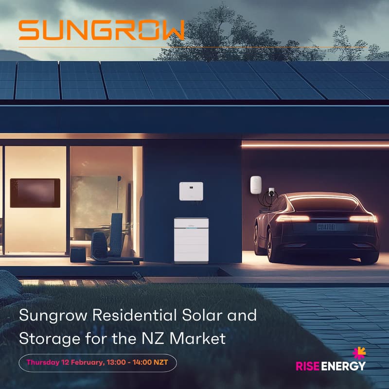 Cover Image for Sungrow Residential Solar and Storage for the NZ Market