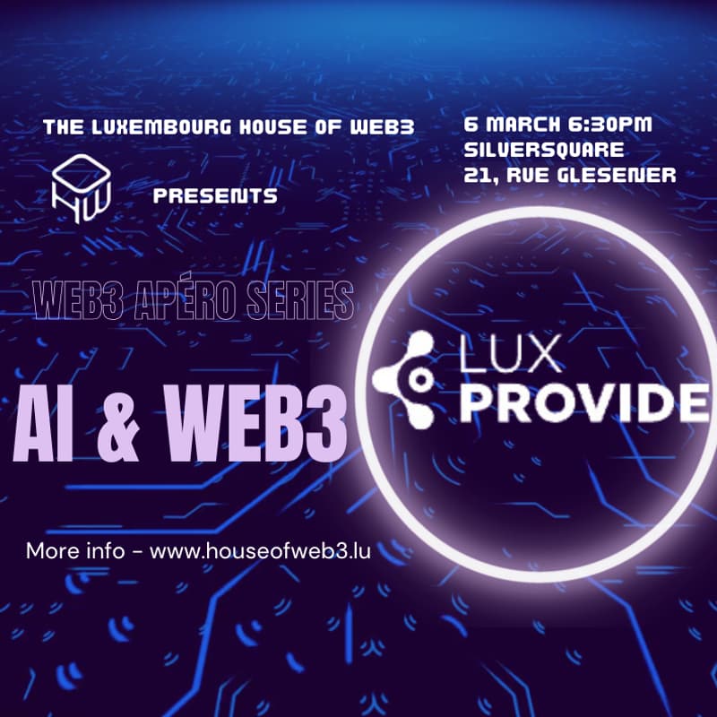 Cover Image for Web3 Apéro Series: AI & Web3 - by House of Web3 Luxembourg