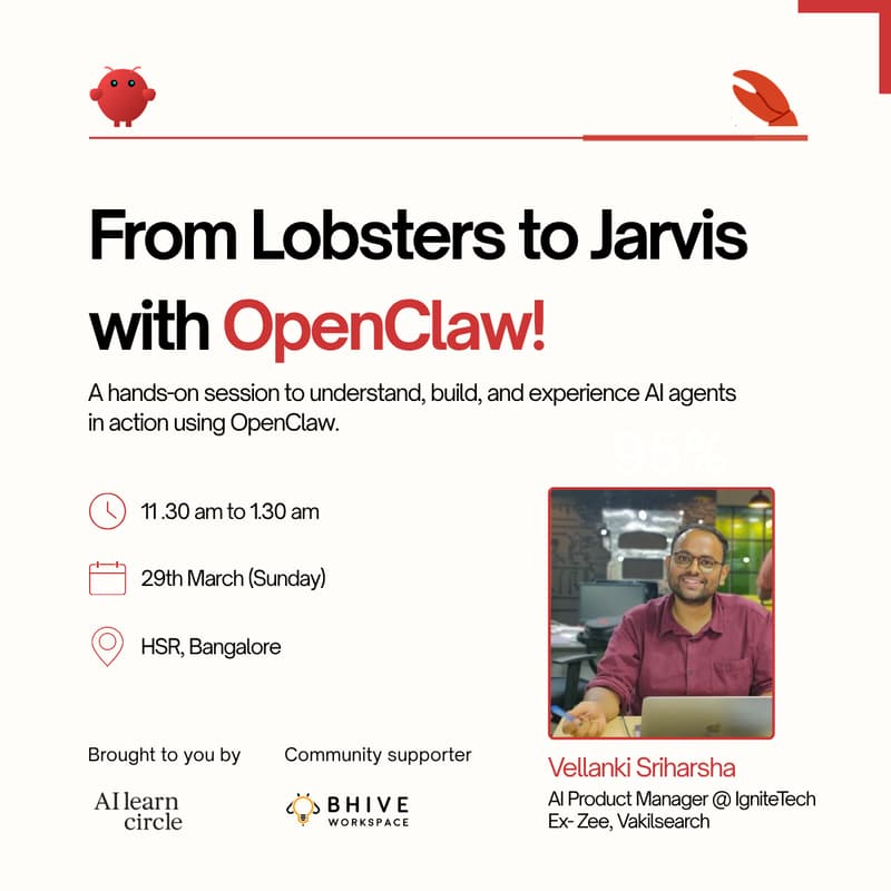 Cover Image for From Lobsters to Jarvis with OpenClaw!