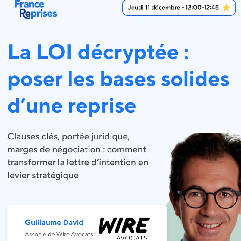 Cover Image for La LOI décryptée : poser les bases solides d’une reprise