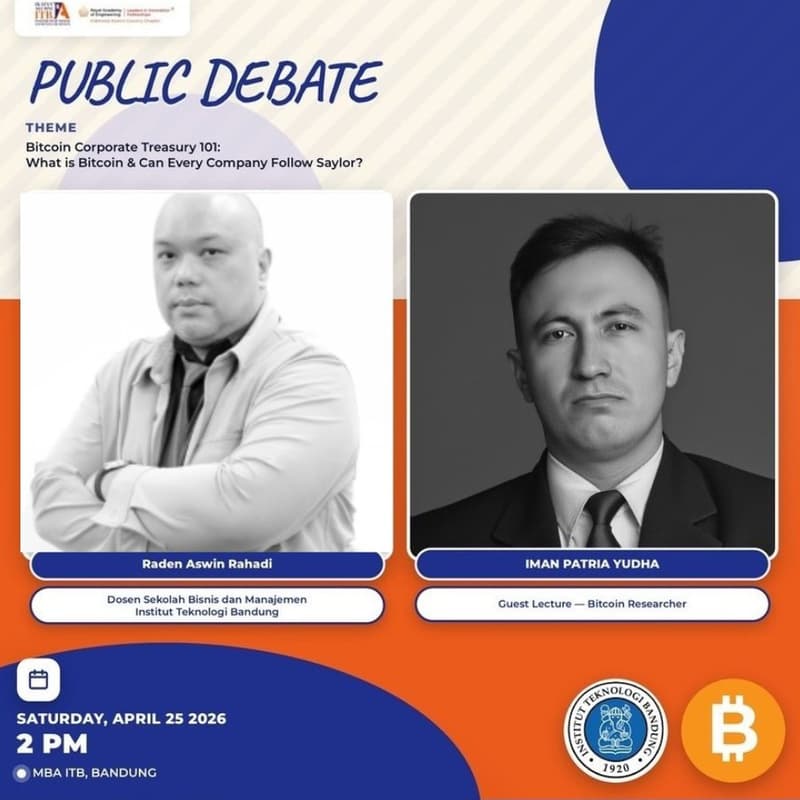 Cover Image for [PUBLIC DEBATE] Bitcoin Corporate Treasury 101: Can Every Company Follow Saylor?