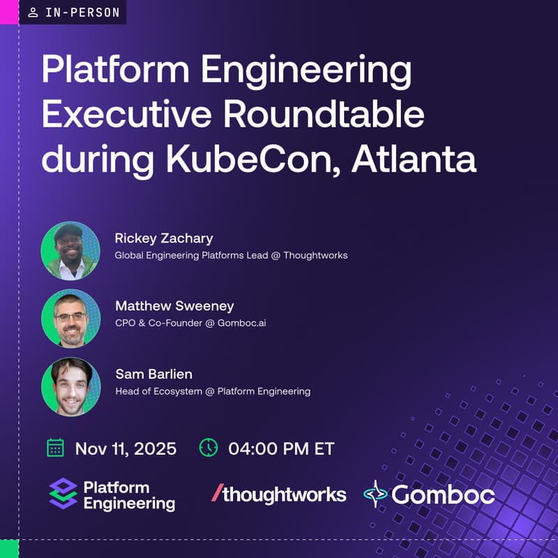 Cover Image for Platform Engineering Executive Roundtable during KubeCon, Atlanta