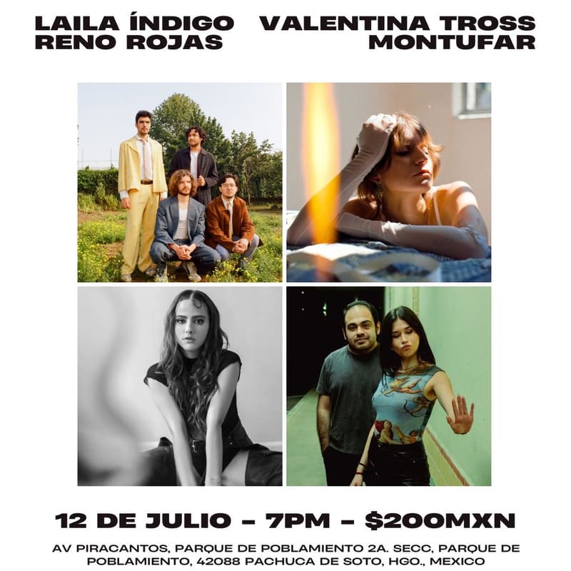 Reno Rojas, Laila Índigo, Montufar, Valentina Tross: Pachuca · Luma