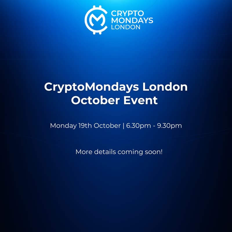 Cover Image for CryptoMondays London October Event