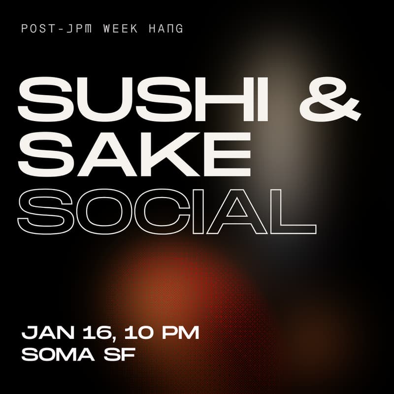 Cover Image for Sushi & Sake Social 🍶🥢
