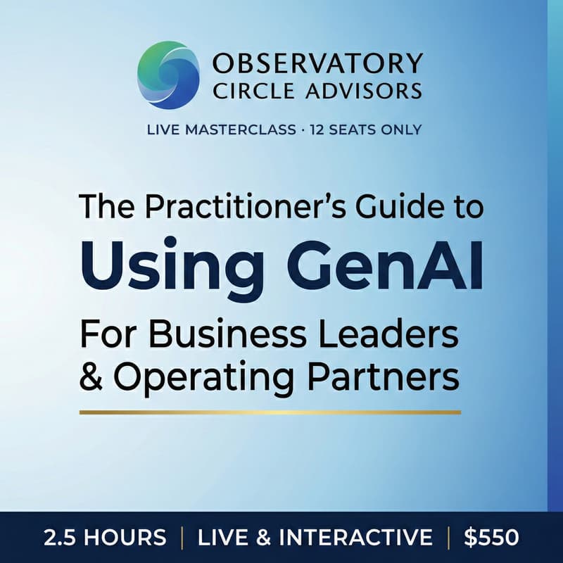 Cover Image for Business Leaders & Operating Partners User's Guide to GenAI
