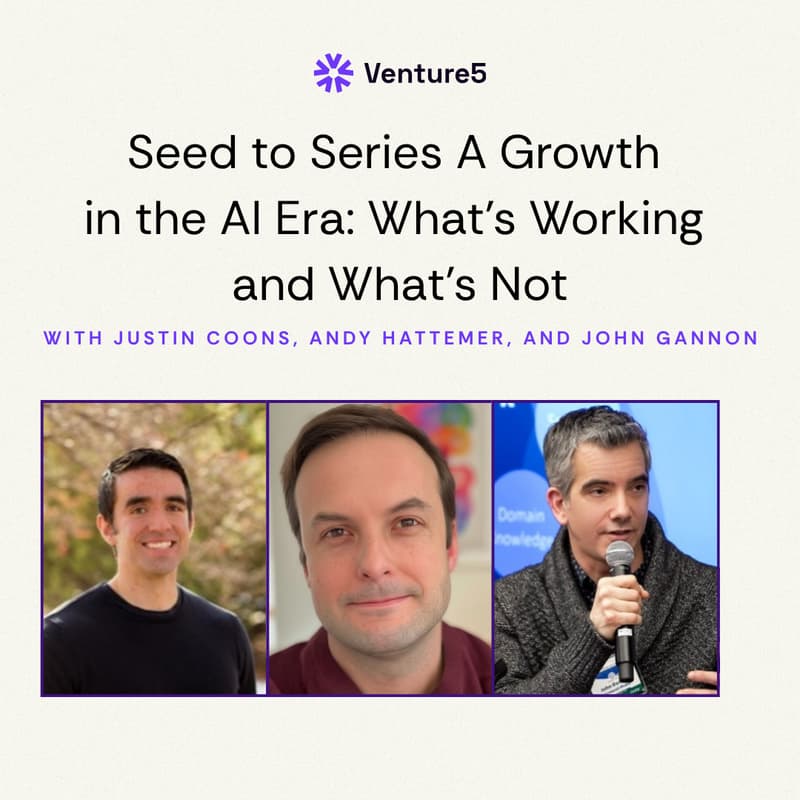 Cover Image for Seed to Series A Growth in the AI Era: What's Working and What's Not