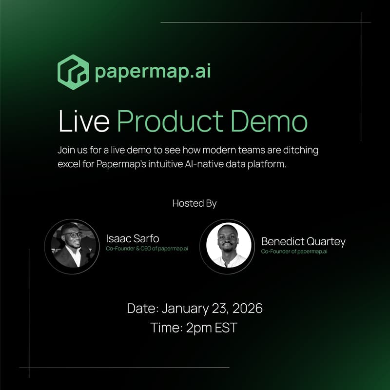 Cover Image for Papermap Live Demo with Q& A