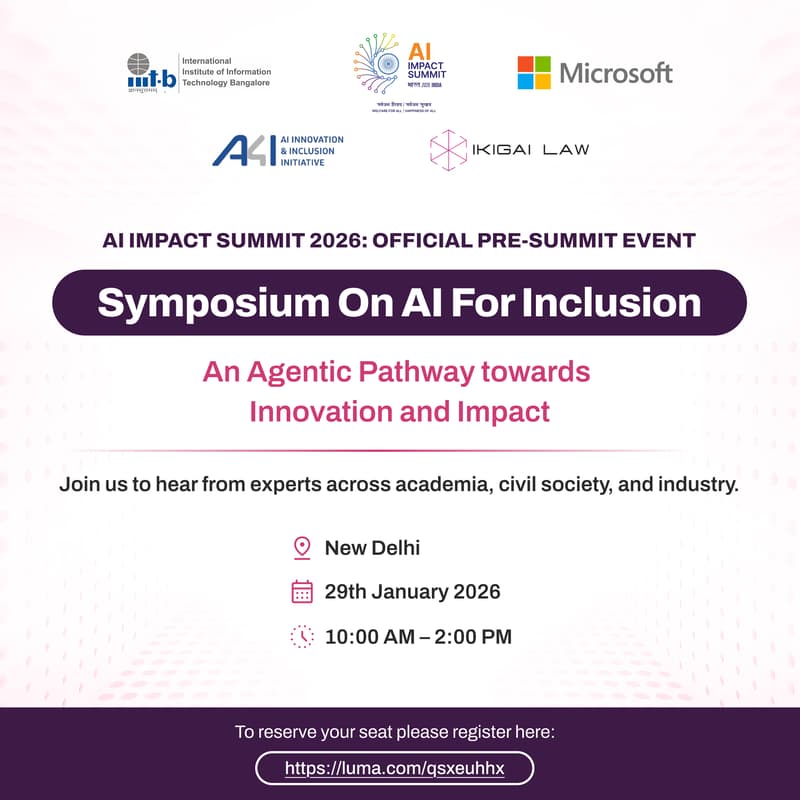 Cover Image for Symposium on AI for Inclusion: An Agentic Pathway towards Innovation and Impact