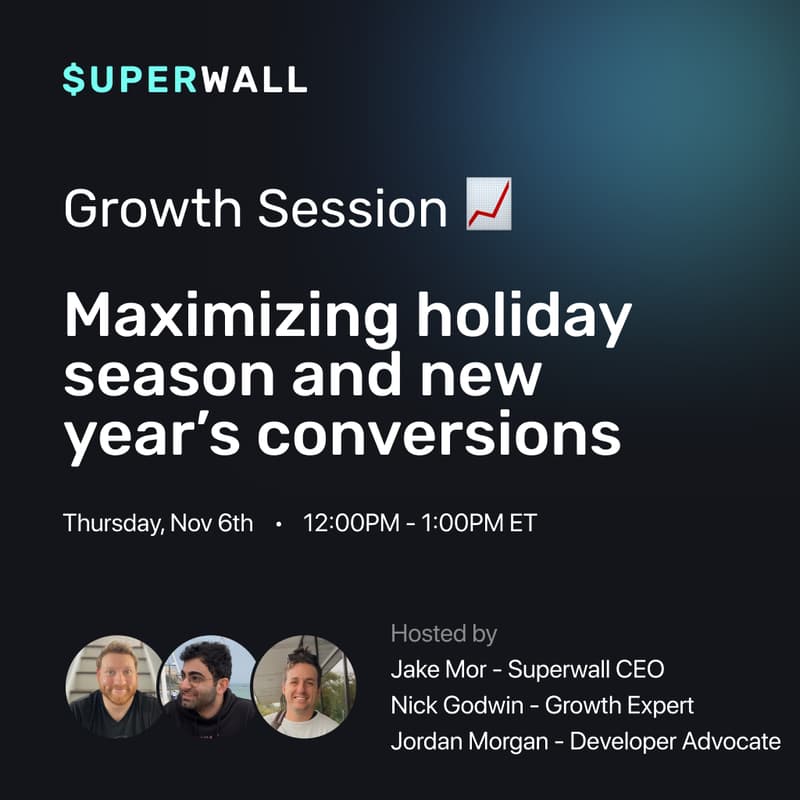 Cover Image for Growth Session 🚀 Maximizing revenue during the holiday season & new year install boost