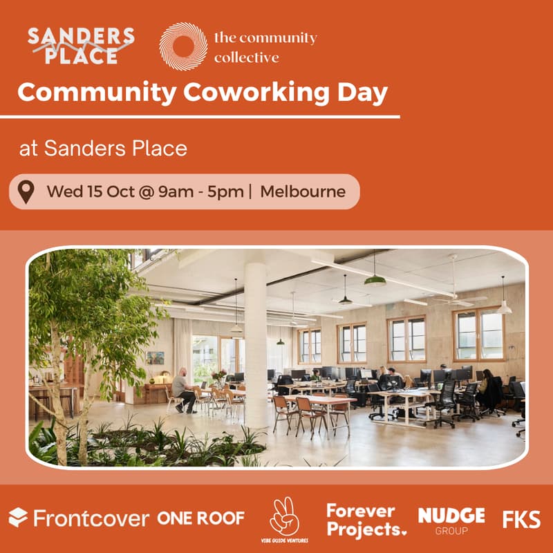 Cover Image for 🏵 Community Coworking Day @ Sanders Place