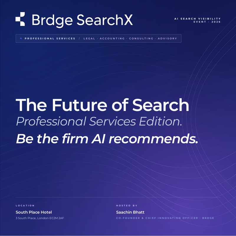 Cover Image for Brdge | SearchX - The New Search Playbook - Professional Services Edition