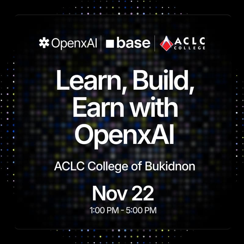 Cover Image for [In-Person] Learn, Build, Earn with OpenxAI – AI Workshop for Students