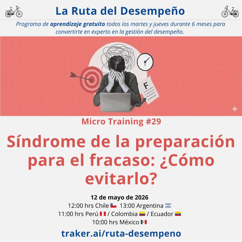 Cover Image for MicroTraining #29 Síndrome de la preparación para el fracaso: ¿Cómo evitarlo?
