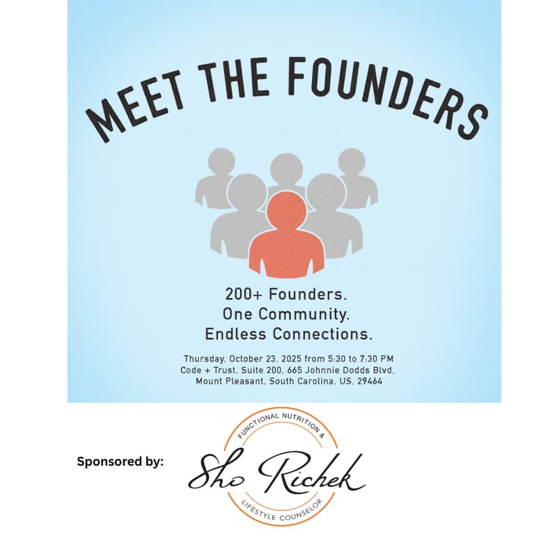Cover Image for Chucktown Startups: Meet the Founders (Sponsored by Shoshanna Richek, CFNC)