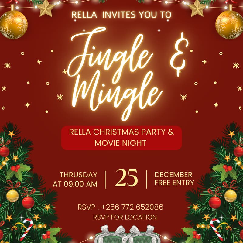 Cover Image for Jingle & Mingle 2025 – Rella Women's Foundation Christmas Party & Movie Night