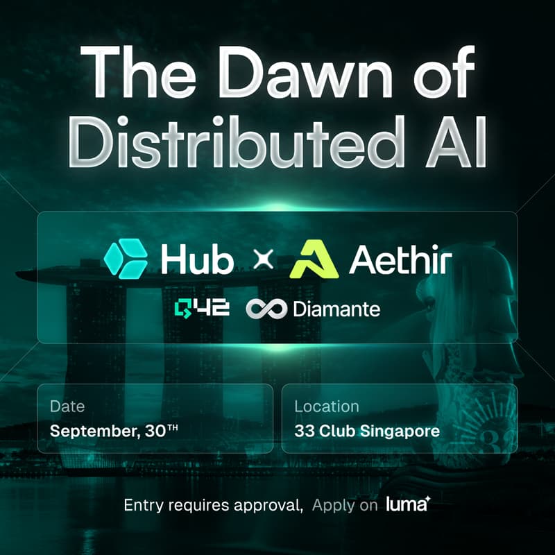 Cover Image for The Dawn of Distributed AI - Hub x Aethir x Q42 x Diam