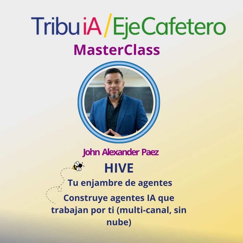 Cover Image for HIVE Tu enjambre de agentes Construye agentes IA que trabajan por ti (multi-canal, sin nube)