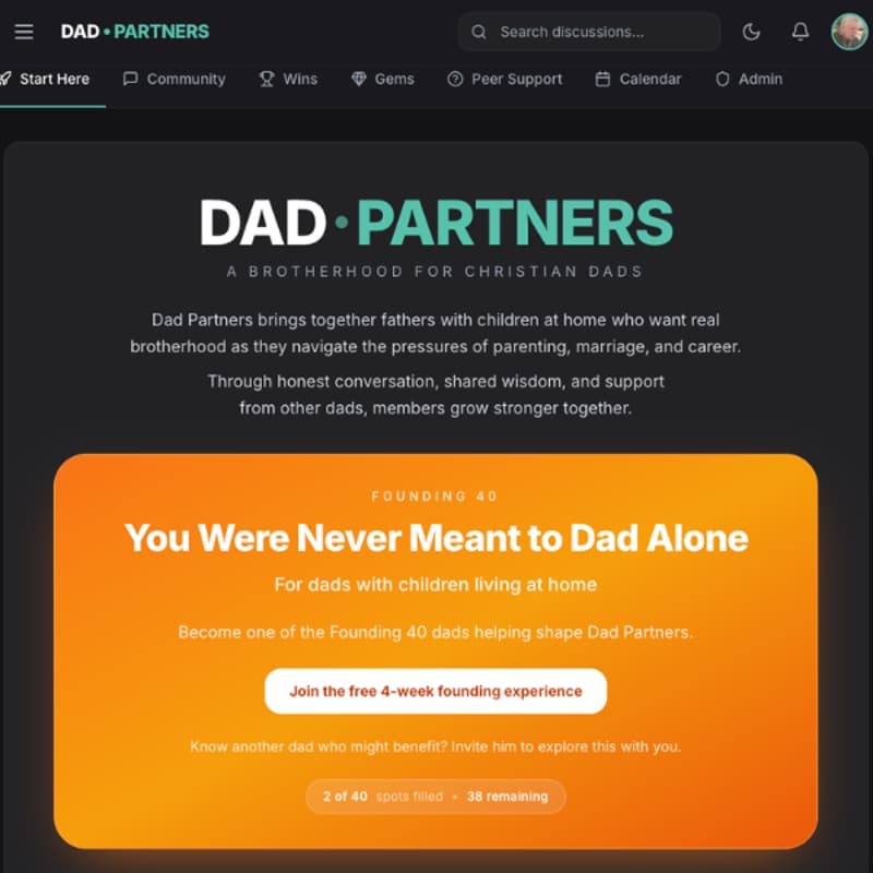 Cover Image for Dad•Partners Founding 40 Webinar