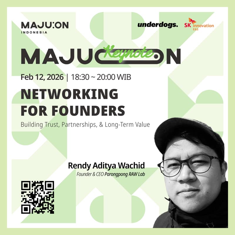 Cover Image for [MAJU:ON Keynote] Networking for Founders