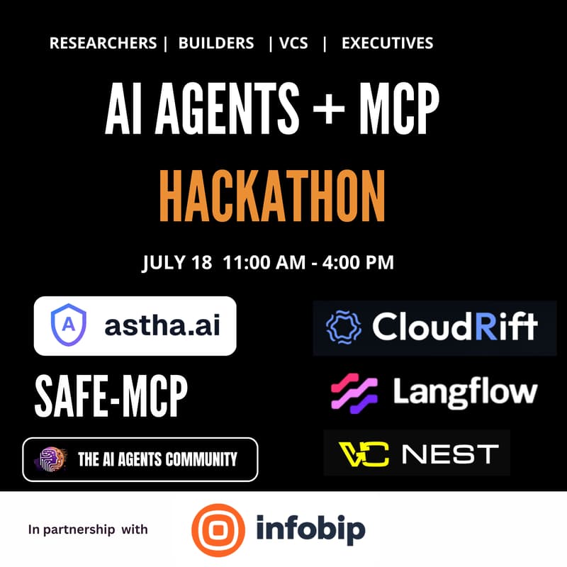 Cover Image for AI Agents + MCP Hackathon