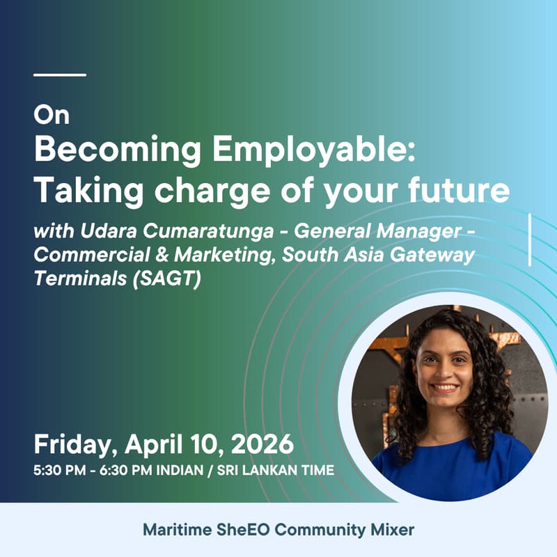 Cover Image for Becoming Employable: Taking charge of your future with Udara Cumaratunga | April Mixer