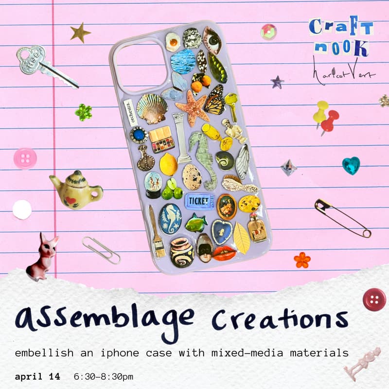 Cover Image for Assemblage Creations: Embellish an iPhone Case with Mixed Media Materials