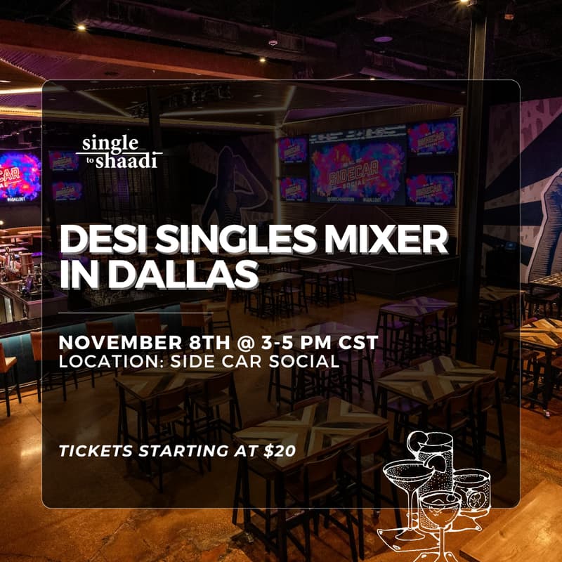 Cover Image for Desi Singles Mixer in Dallas
