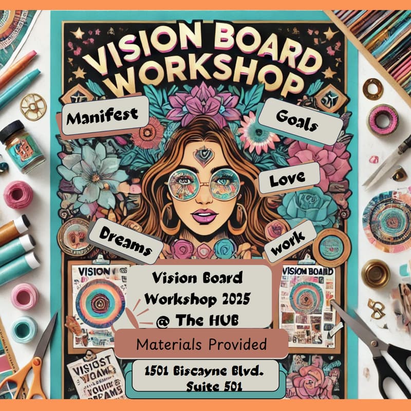 Cover Image for 2nd Annual Vision Board Workshop @ The HUB