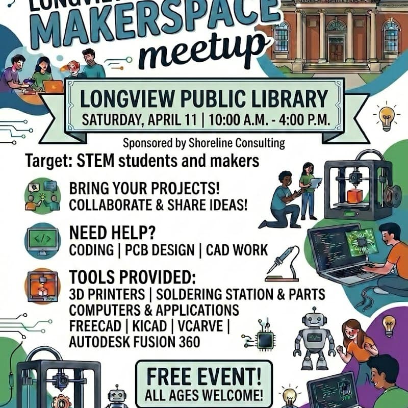 Cover Image for Longview Maker space Meetup