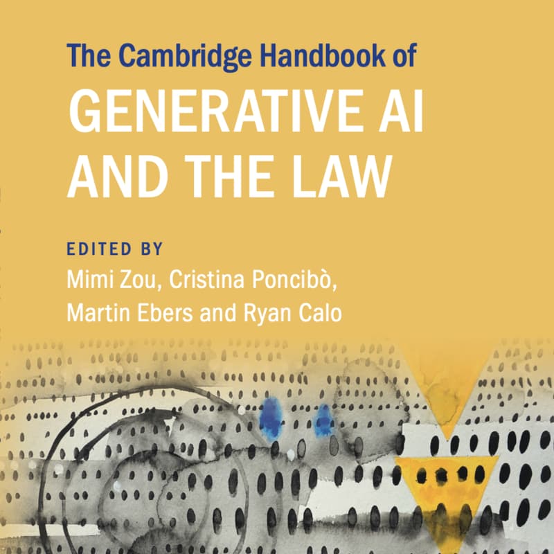 Cover Image for Book Launch: Cambridge Handbook of Generative AI and the Law