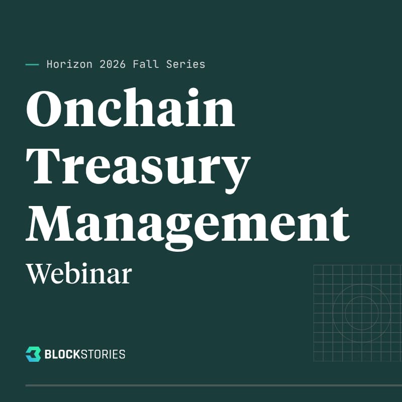 Cover Image for Webinar: Onchain Treasury Management