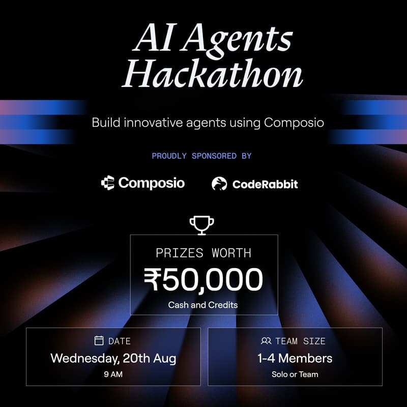 Cover Image for AI Agents Hackathon