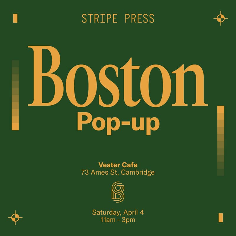 Cover Image for [Stripe Press] Boston Pop-up