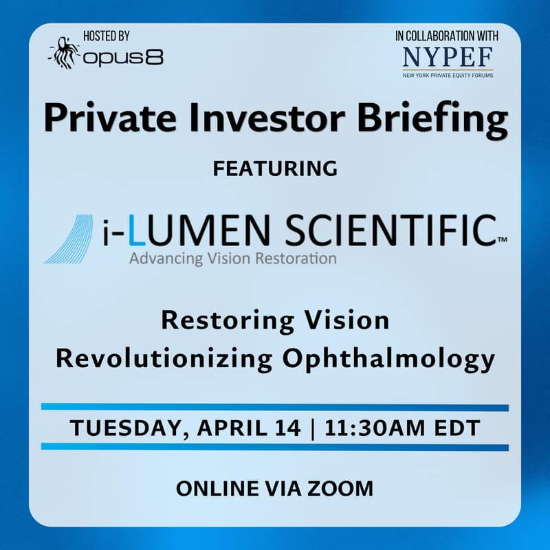 Cover Image for i-Lumen Scientific Private Investor Briefing - Virtual
