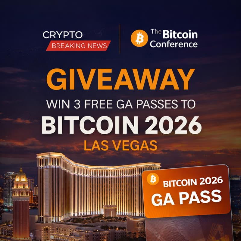 Cover Image for Win 3 Free Tickets to Bitcoin 2026 in Las Vegas — CryptoBreaking Giveaway
