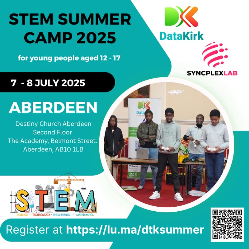 Cover Image for STEM SUMMER CAMP 2025 - ABERDEEN