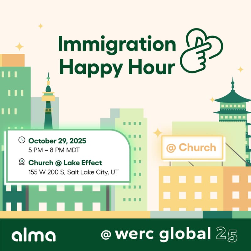 Cover Image for Alma Immigration Happy Hour @ WERC 2025