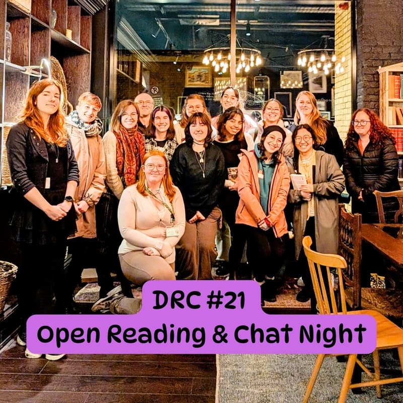 Cover Image for 💜 DRC #21 — 📚 Open Reading & Chat Night 📚 | Ruby Hotel