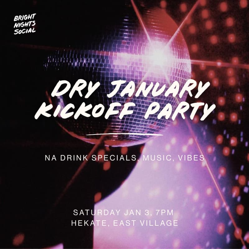 Cover Image for Dry January Kickoff Party @ Hekate