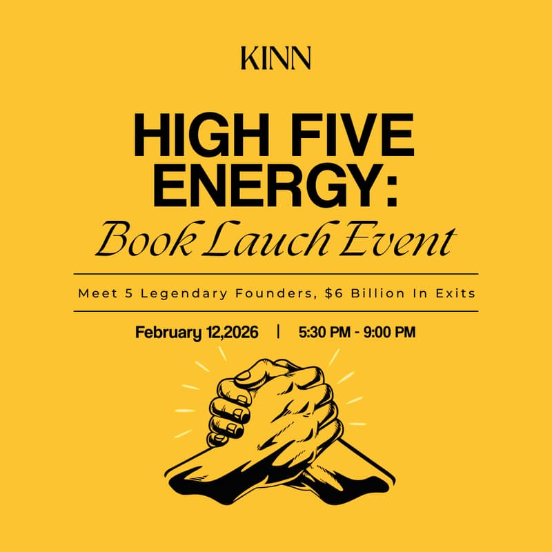 Cover Image for HIGH FIVE ENERGY Book Launch: Meet 5 Legendary Founders, $6B+ in Exits