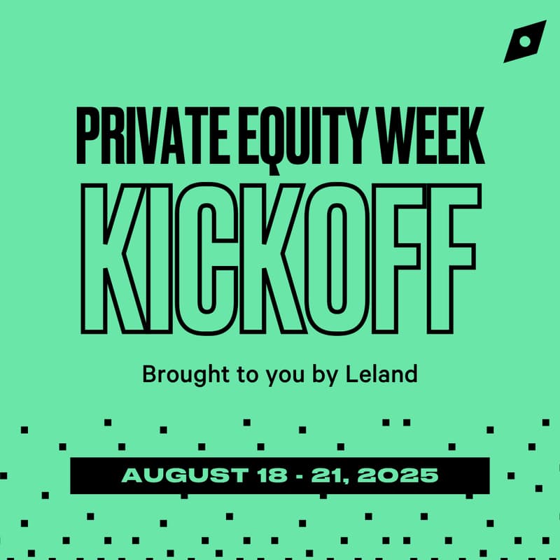 Cover Image for Private Equity Week (August 18-21) Kickoff